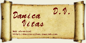 Danica Vitas vizit kartica